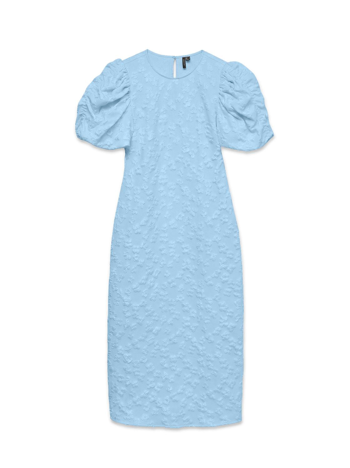 Vmfia Ss O-Neck Midi Dress Exp Blå