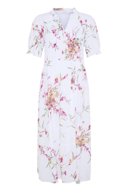 Sbalexa G Long Flo Dress Hvit