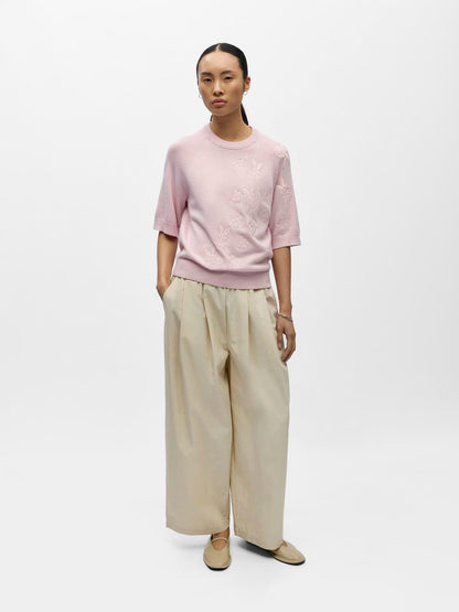 Objlaney Rubin Ss Pullover Noos Rosa