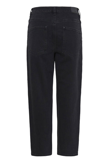 Pzfelizia Hw Jeans Tapered Leg Sort