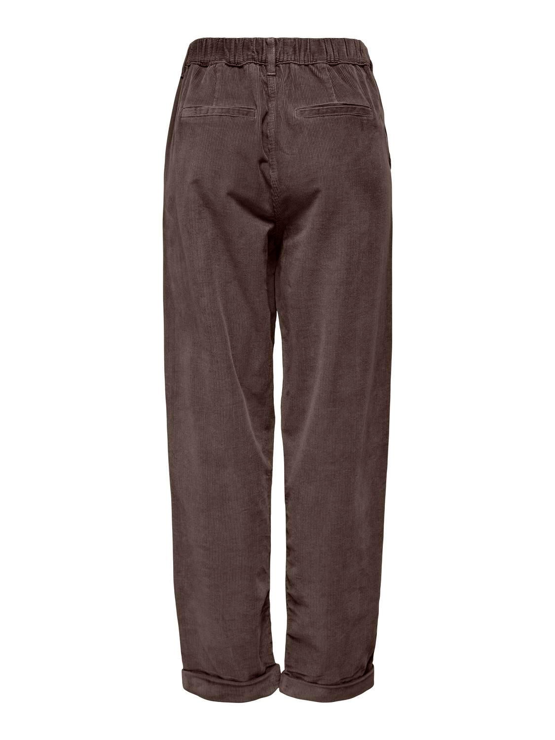 Onlflora Mw Ela Cord Carot Pant Pnt Noos Brun
