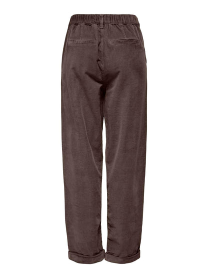 Onlflora Mw Ela Cord Carot Pant Pnt Noos Brun