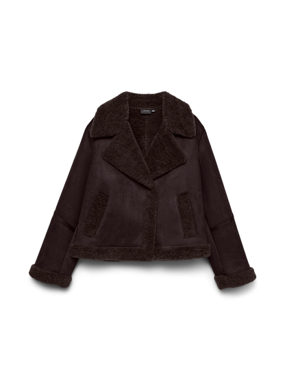 Vmharper Short Jacket Brun