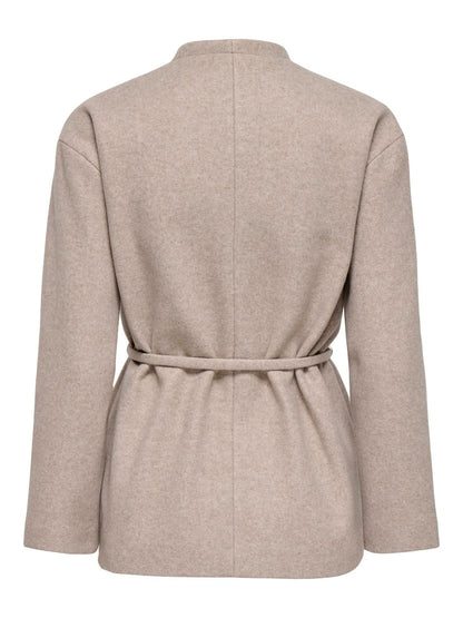 Onlfox-Trillion Belt Jacket Pnt Noos Beige