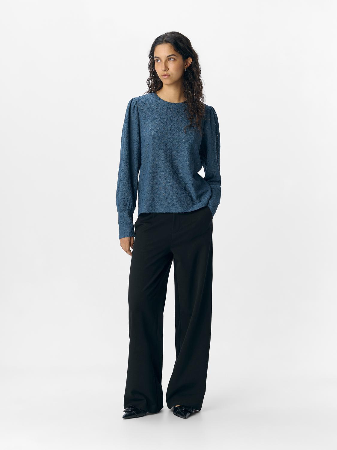 Objlaila L/s Re Top Noos Blå
