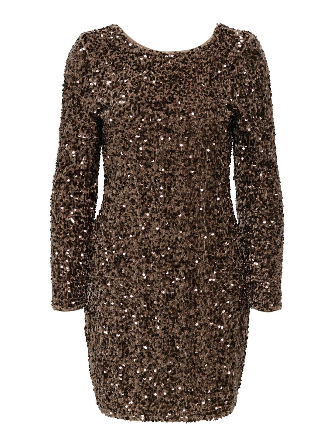 Onlconfidence L/s Deep Sequins Dressjrs. Brun