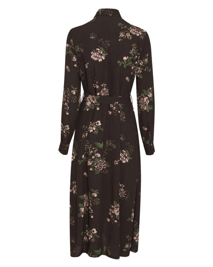 Rausirene Shirt Dress Aop Brun