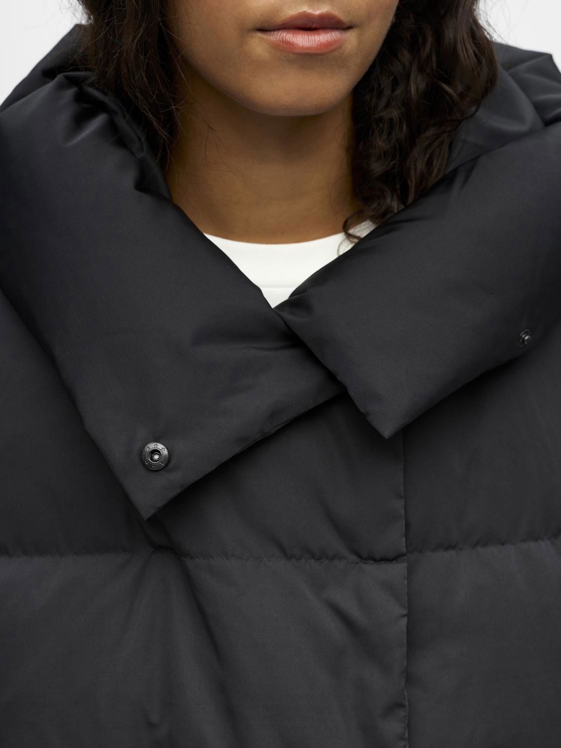 Objloui Re L/s Down Jacket Noos Sort