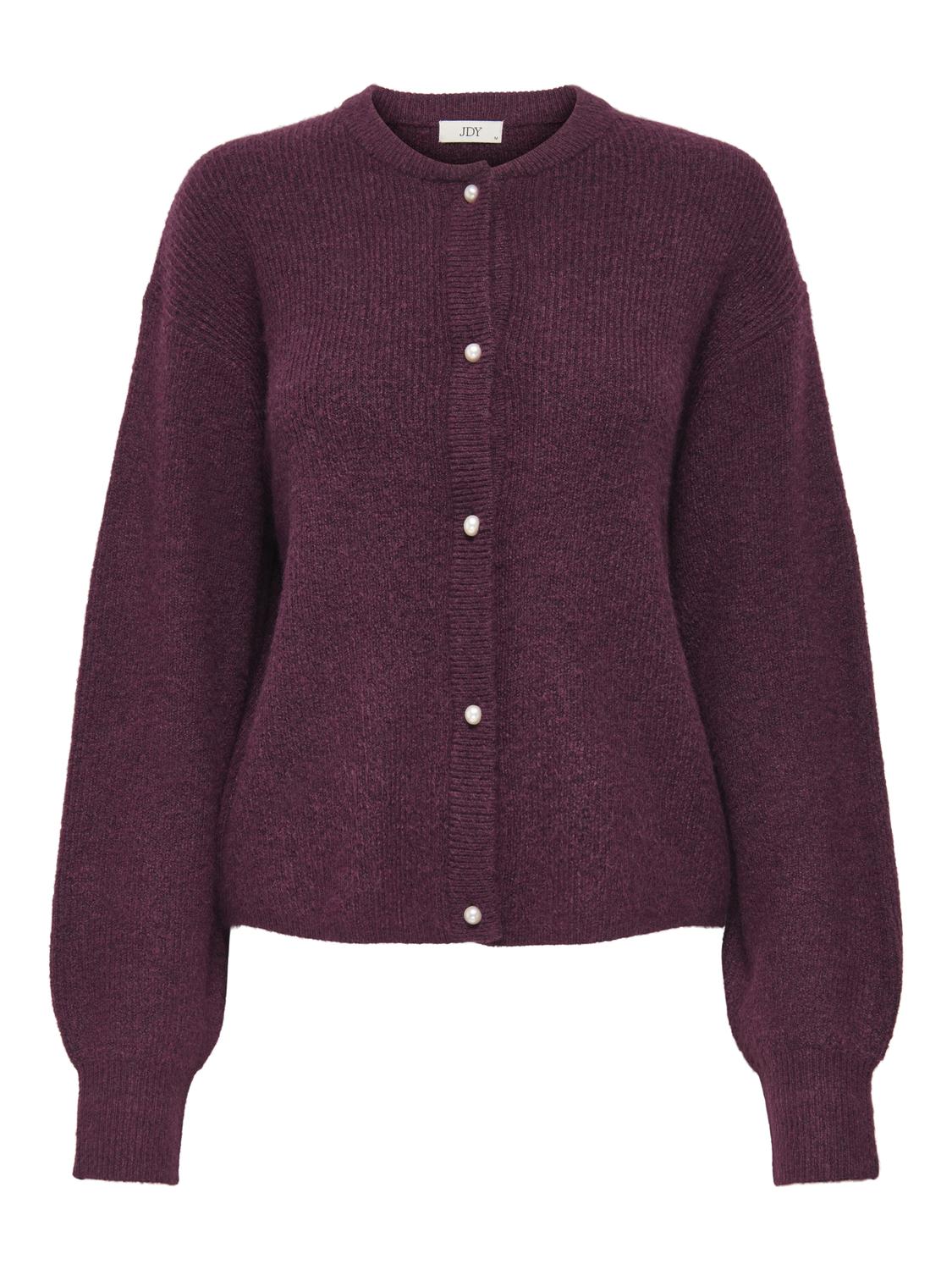 Jdylumi Life L/s Button Cardiga Knt Noos Burgunder