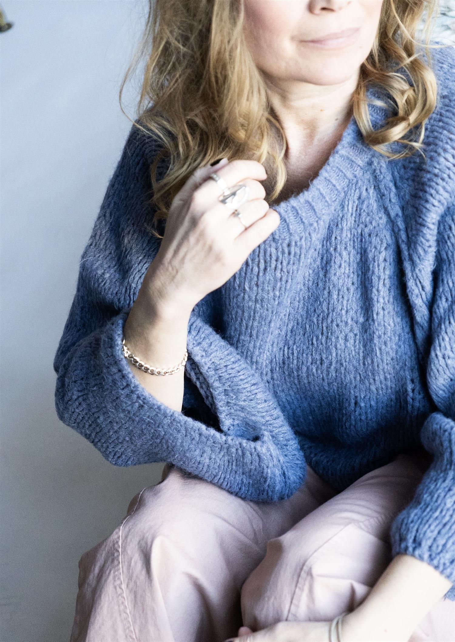 LE-DUNE-SWEATER Blå