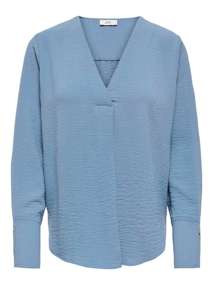 Jdylion L/s V-Neck Top Wvn Turkis