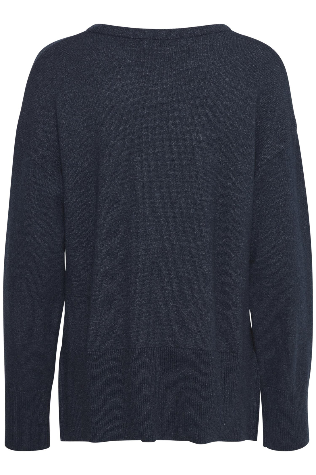 Pzsteffi Oneck Pullover Dark Sapphire Melange