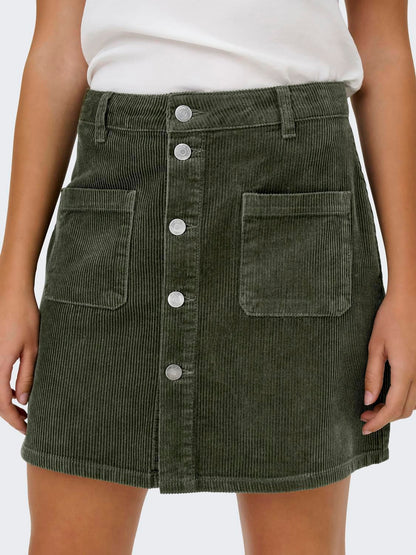Jdyshiraz Corduroy Skirt Pnt Noos Grønn