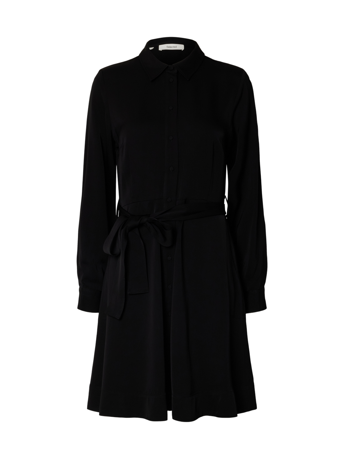 Slfpaola Regular Ls Short Shirt Dress B Sort