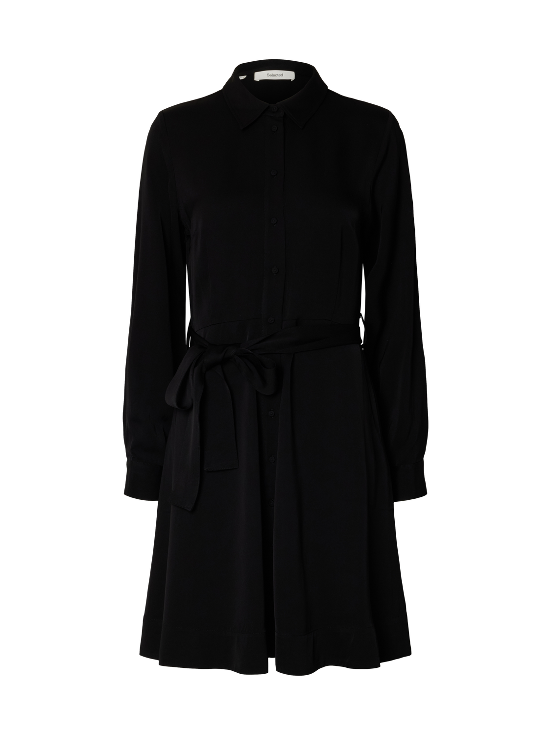 Slfpaola Regular Ls Short Shirt Dress B Sort