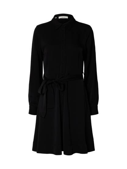 Slfpaola Regular Ls Short Shirt Dress B Sort