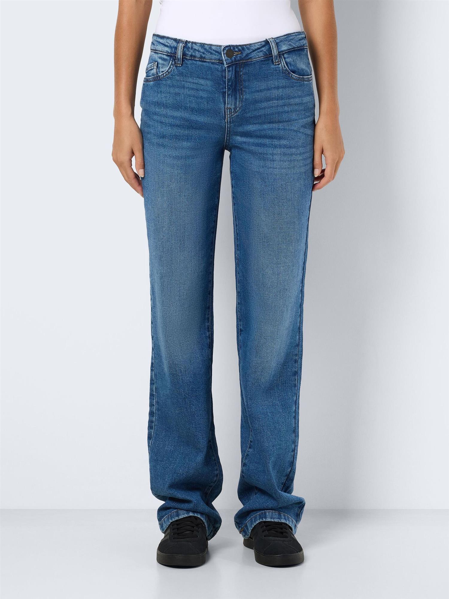 NMNILA LW WIDE JEANS Blå