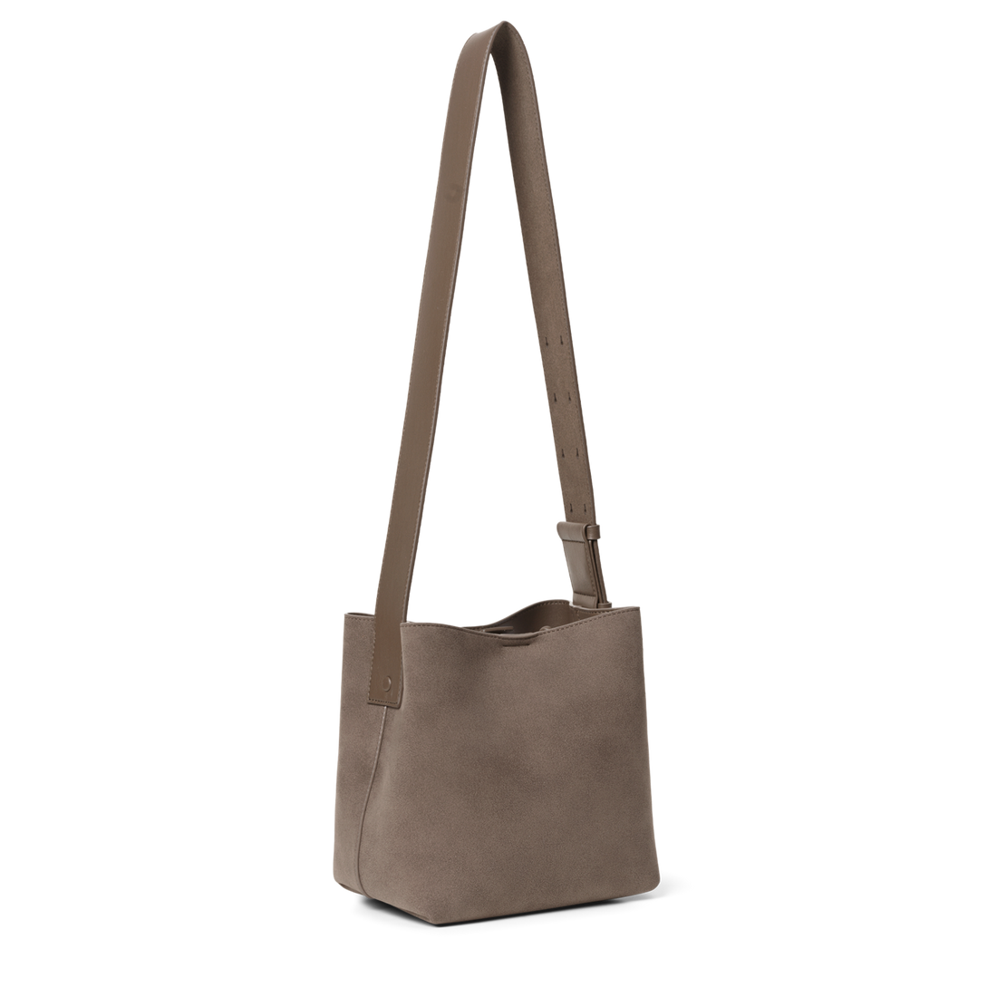 Day Imitation Suede Shoulder Brun