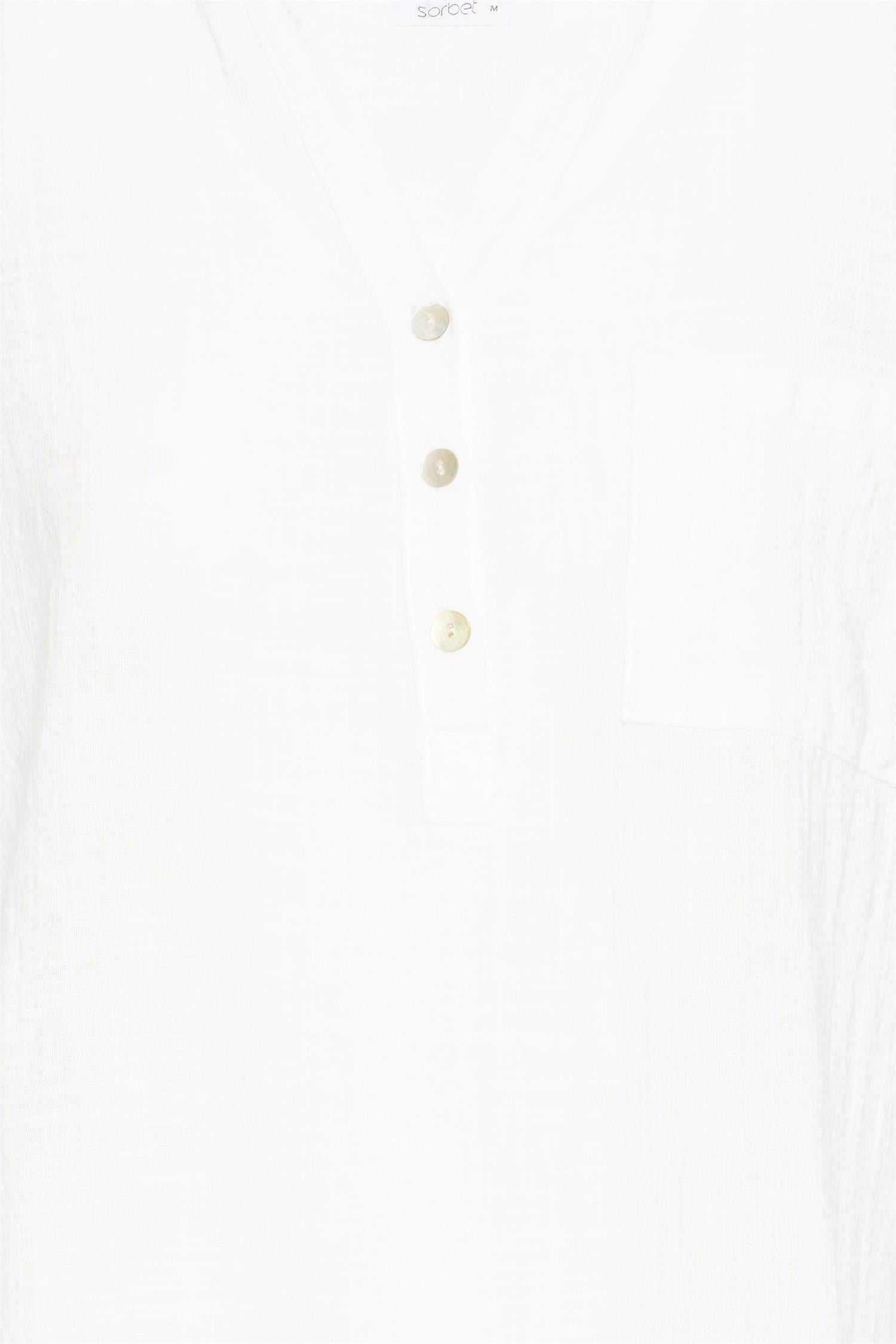 Sbalexa Solid Blouse 2 Hvit