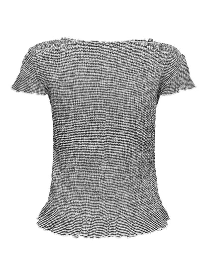 Onlcelle Cap Smock Boatneck Top Jrs Sort