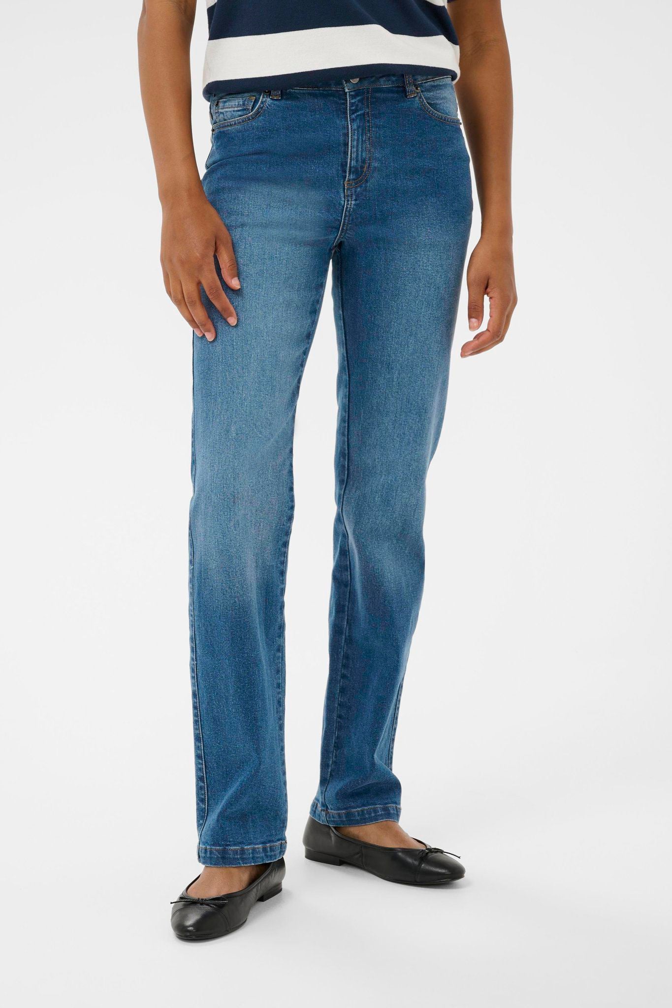 Kamaris Reg Fit Jeans Blå