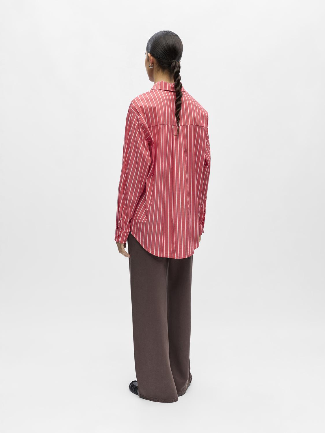 Objtutta Lo L/s Shirt Noos Rød