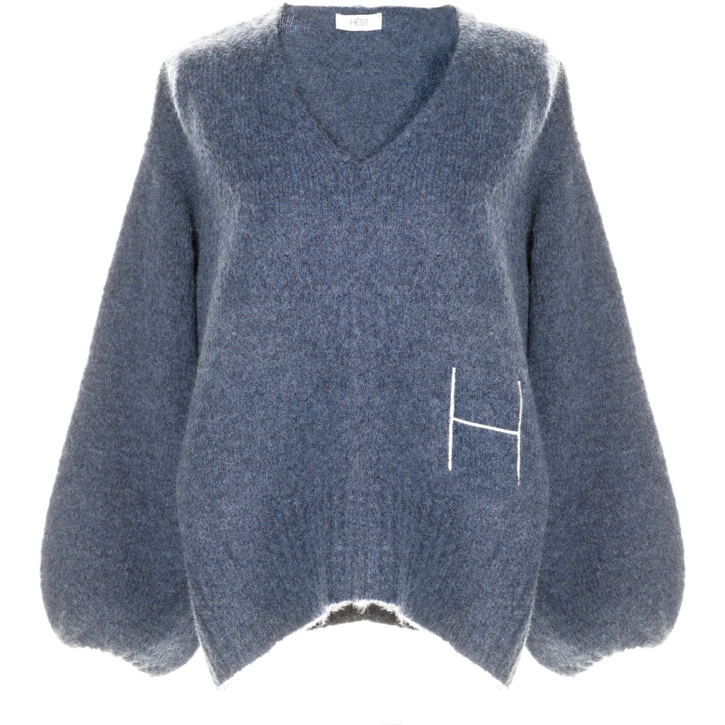 Sofie v-neck sweater Blå