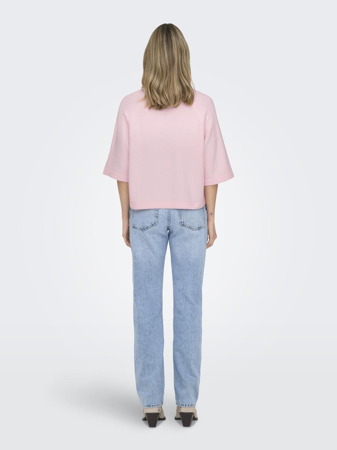 ONLSIMONI 3/4 PULLOVER KNT NOOS Rosa