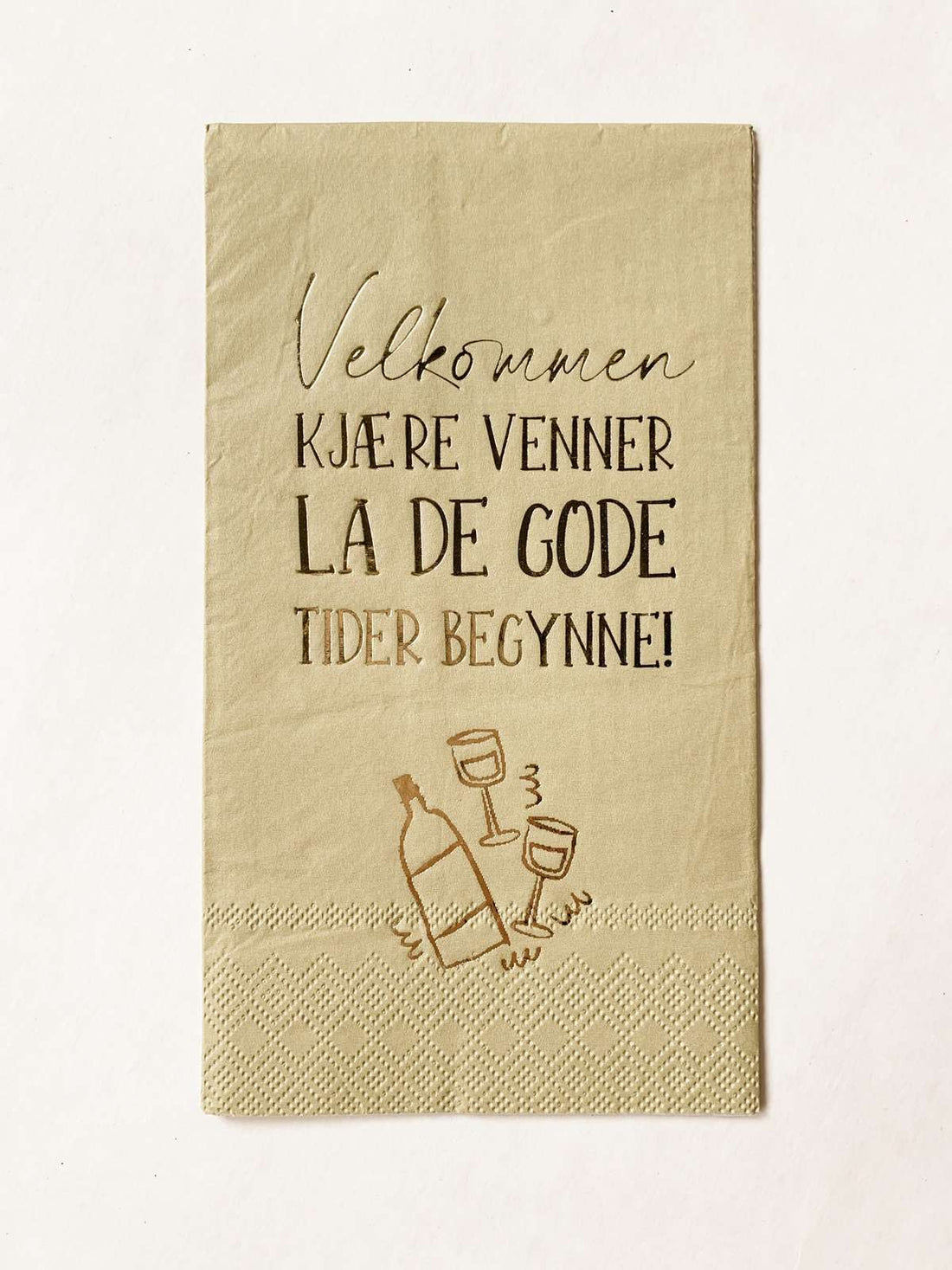SERVIETT «velkommen kjære venner»