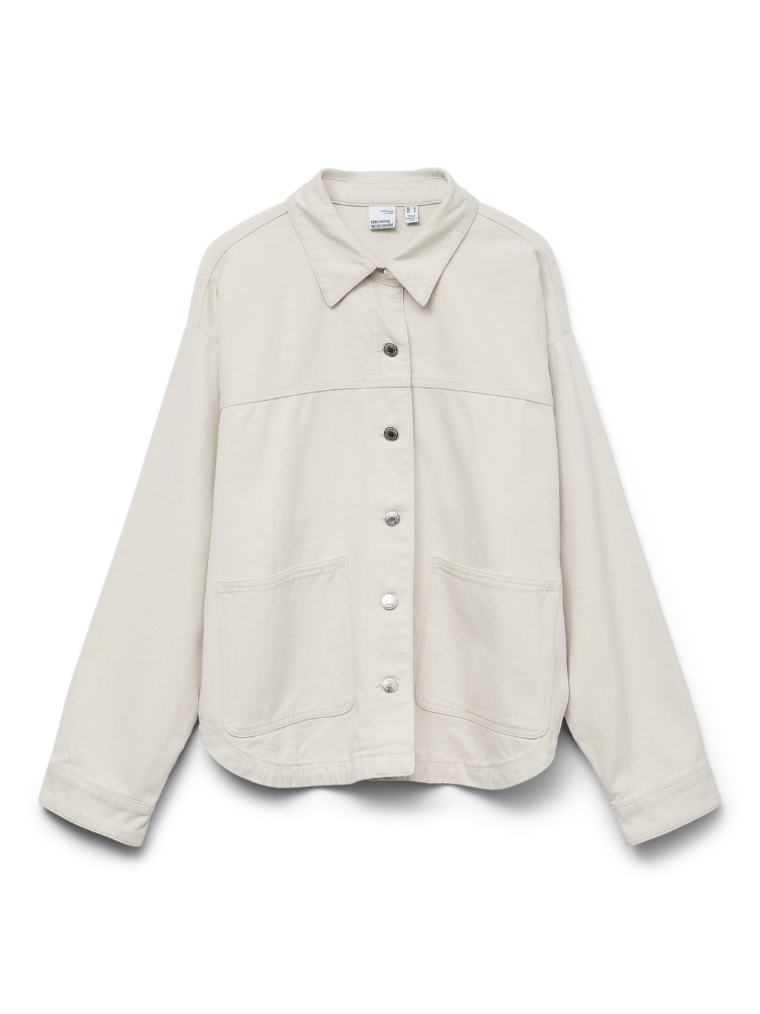 Vmjamie Ls Denim Shacket Mix Ga Noos Offwhite