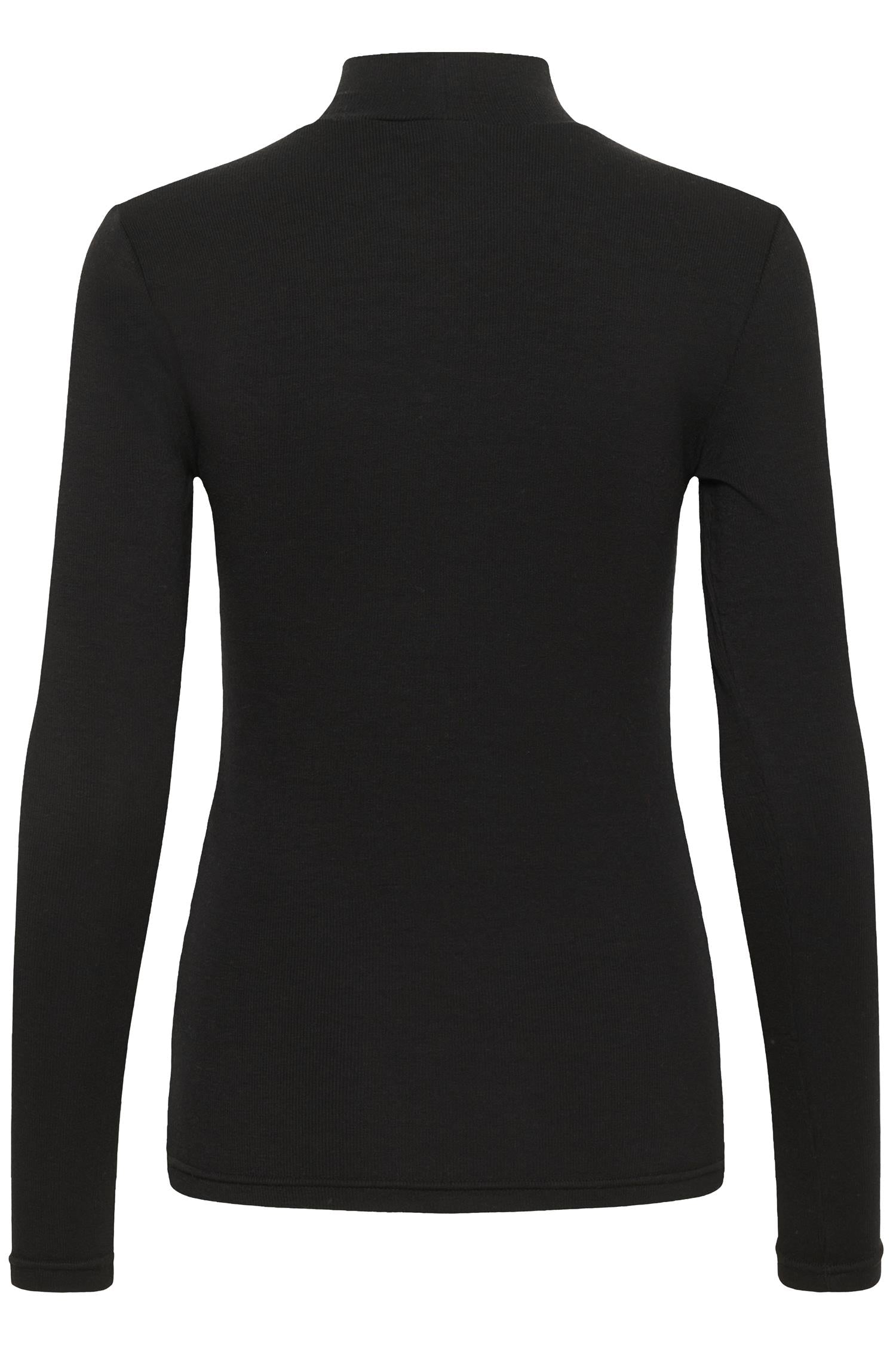 Kaiben Roll Neck T-Shirt Black Deep