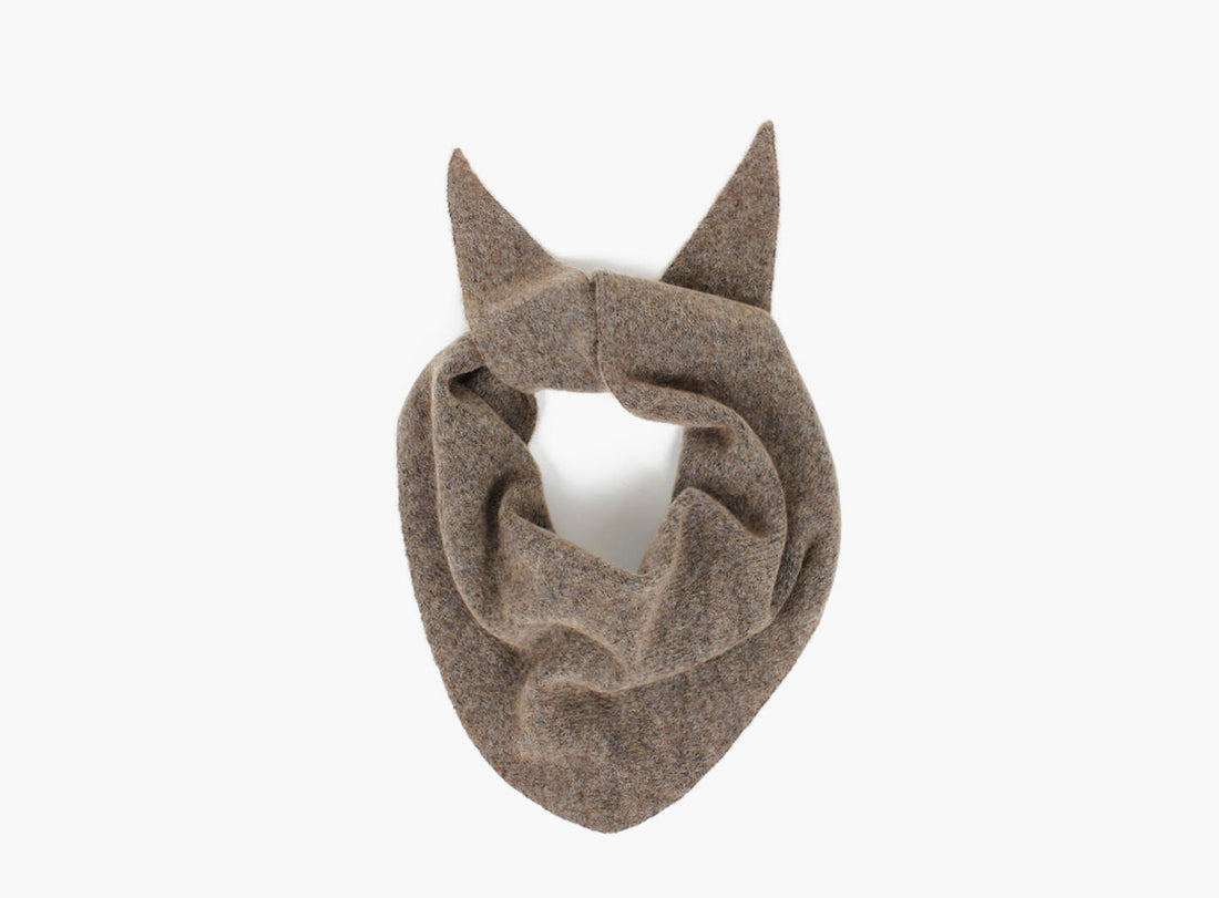 NOHR Mohair Triangle Skjerf Sand