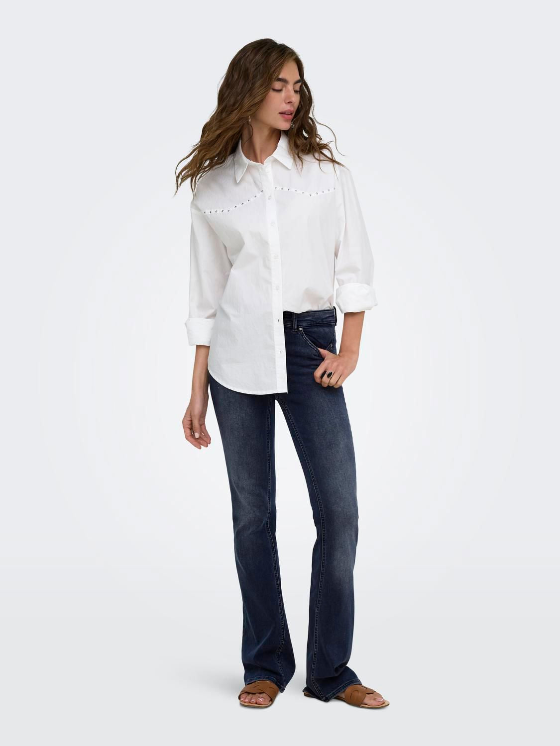 Onlblush Mid Flared Dnm Rea409 Noos Sort