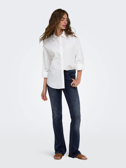 Onlblush Mid Flared Dnm Rea409 Noos Sort