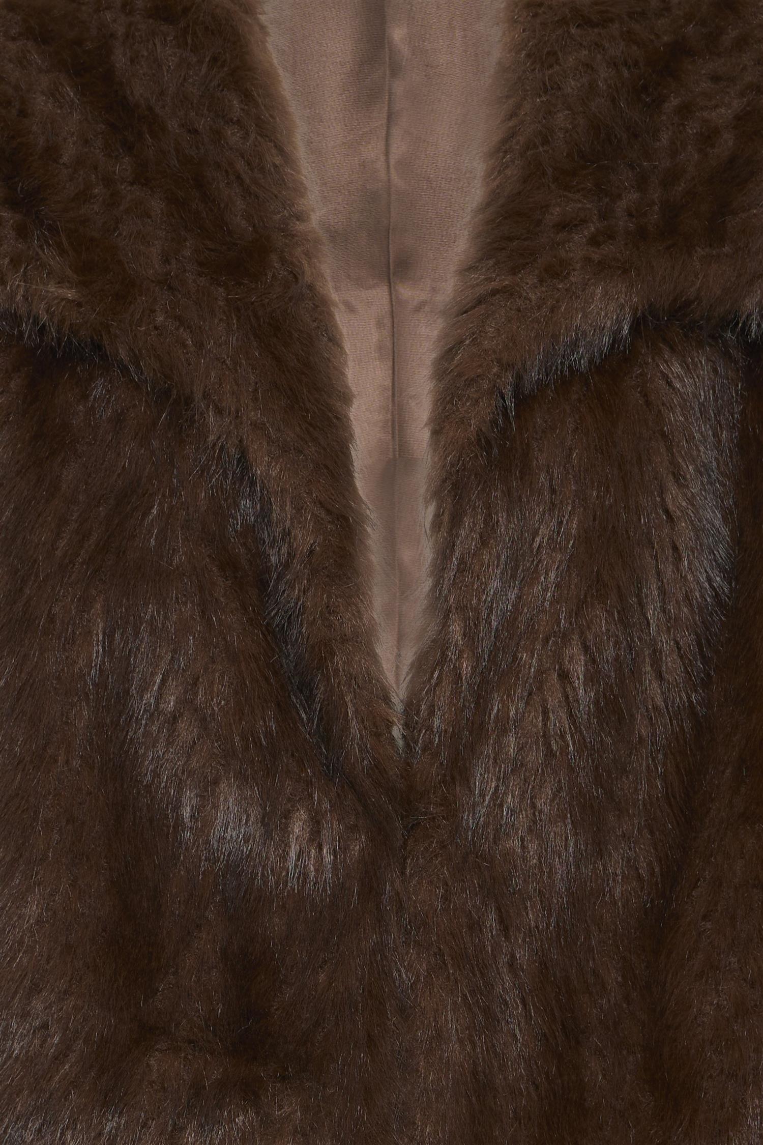 Sbcharlot Fur Jacket Brun