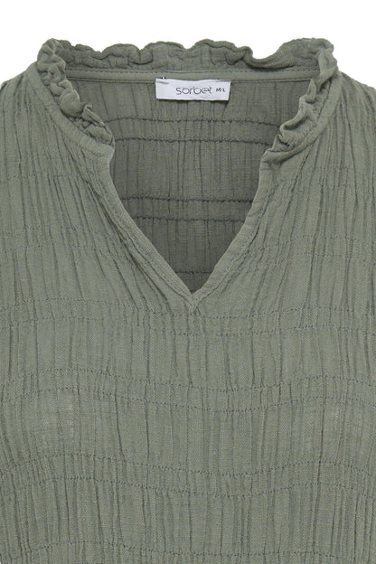 Sbalexa G Long Solid Dress Grønn