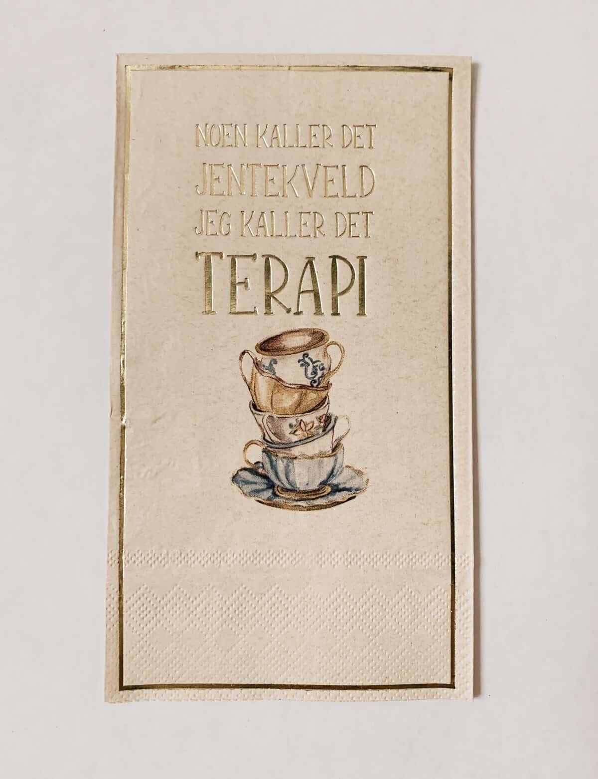SERVIETT «JENTEKVELD - TERAPI»