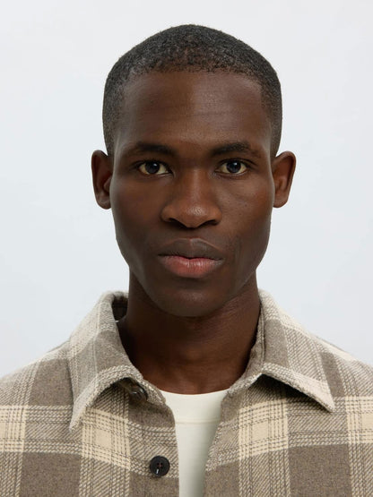 Slmole-Pablo Wool Blend Overshirt Noos Grå