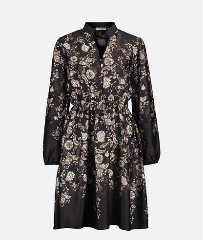 Malvine Paisley satin Svart