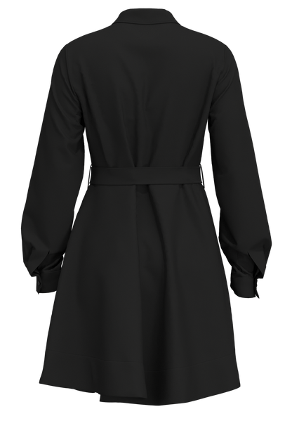 Slfpaola Regular Ls Short Shirt Dress B Sort