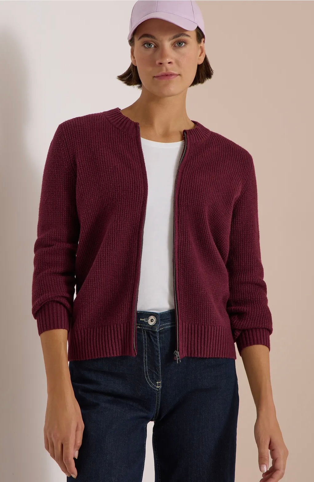 Cash zipper cardigan Vinrød