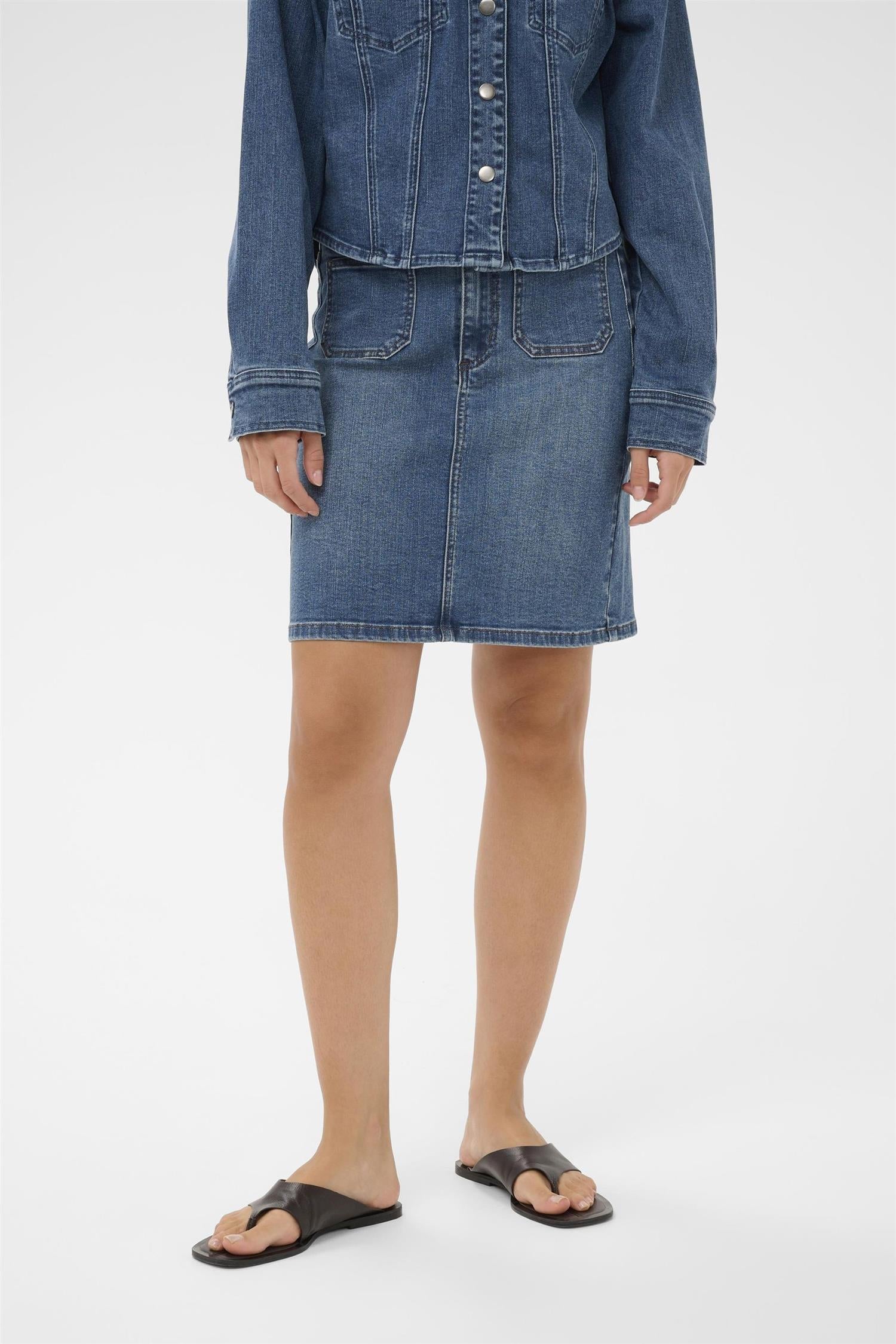 Kakarla Denim Skirt Blå