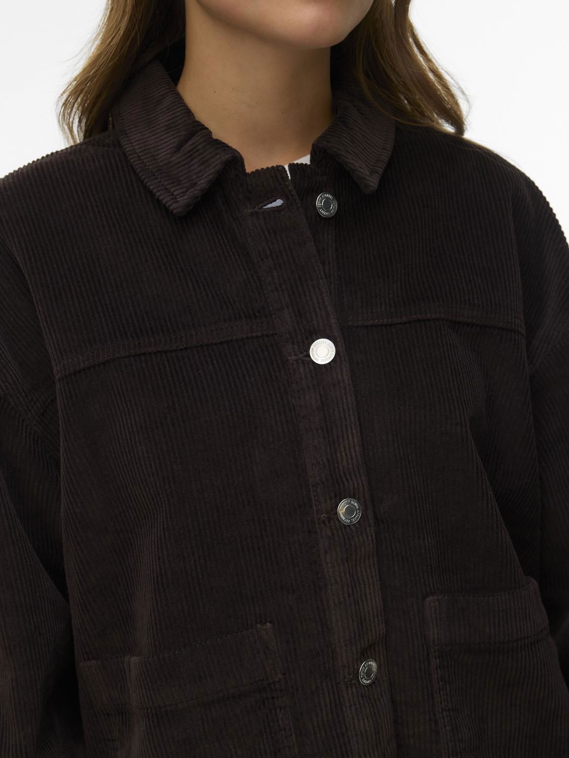 Vmjamie Ls Corduroy Shacket Mix Noos Brun