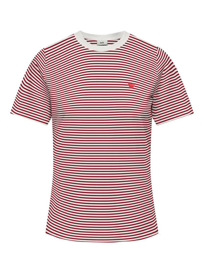Jdypisa S/s Print Top Jrs Noos Rød
