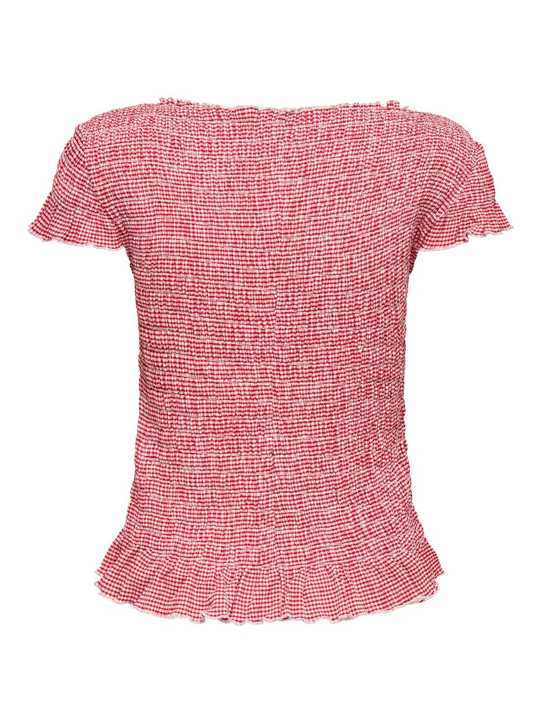 Onlcelle Cap Smock Boatneck Top Jrs Rød