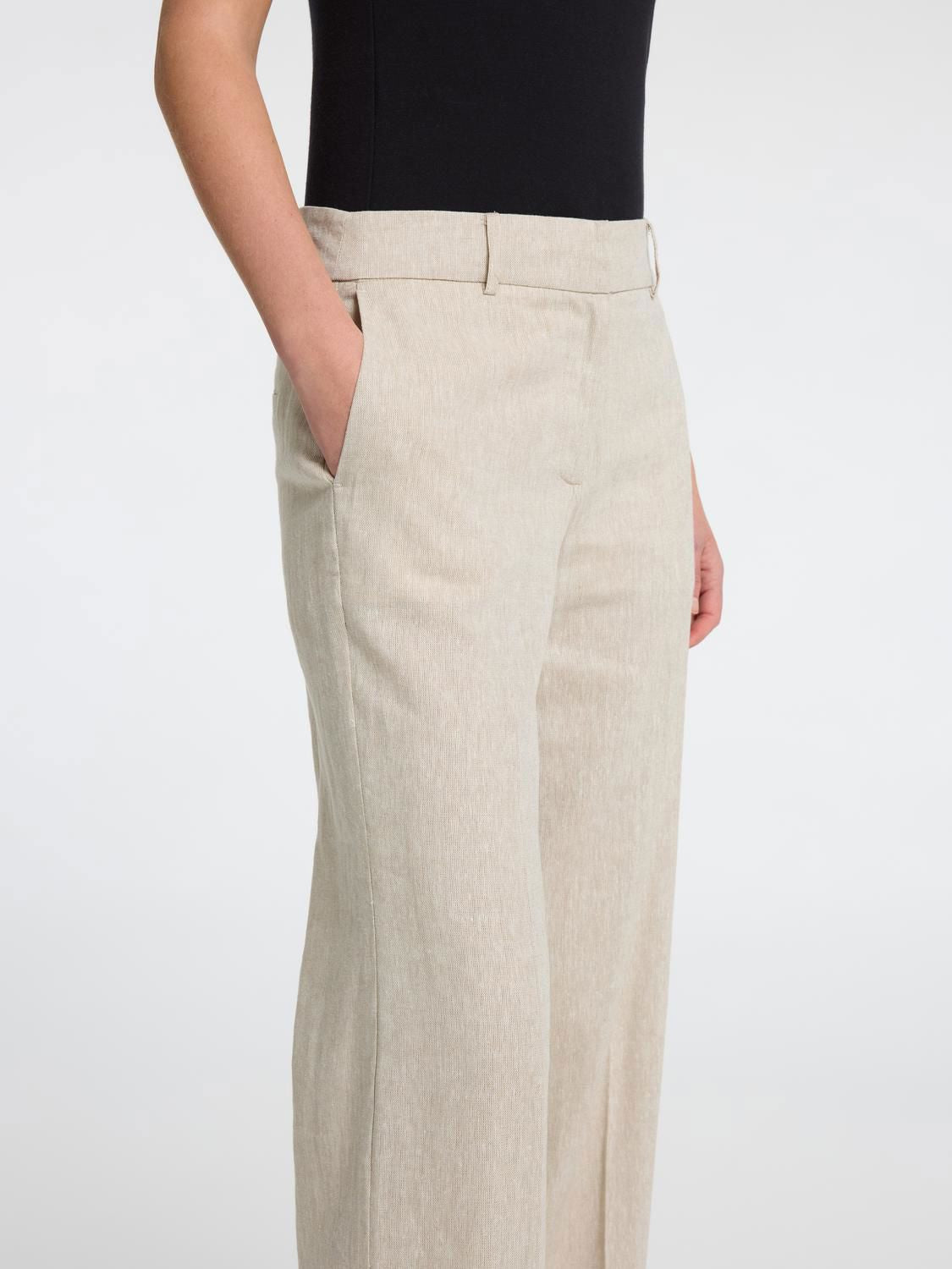 Slwtania-Rita Mw Wide Pant Noos Beige
