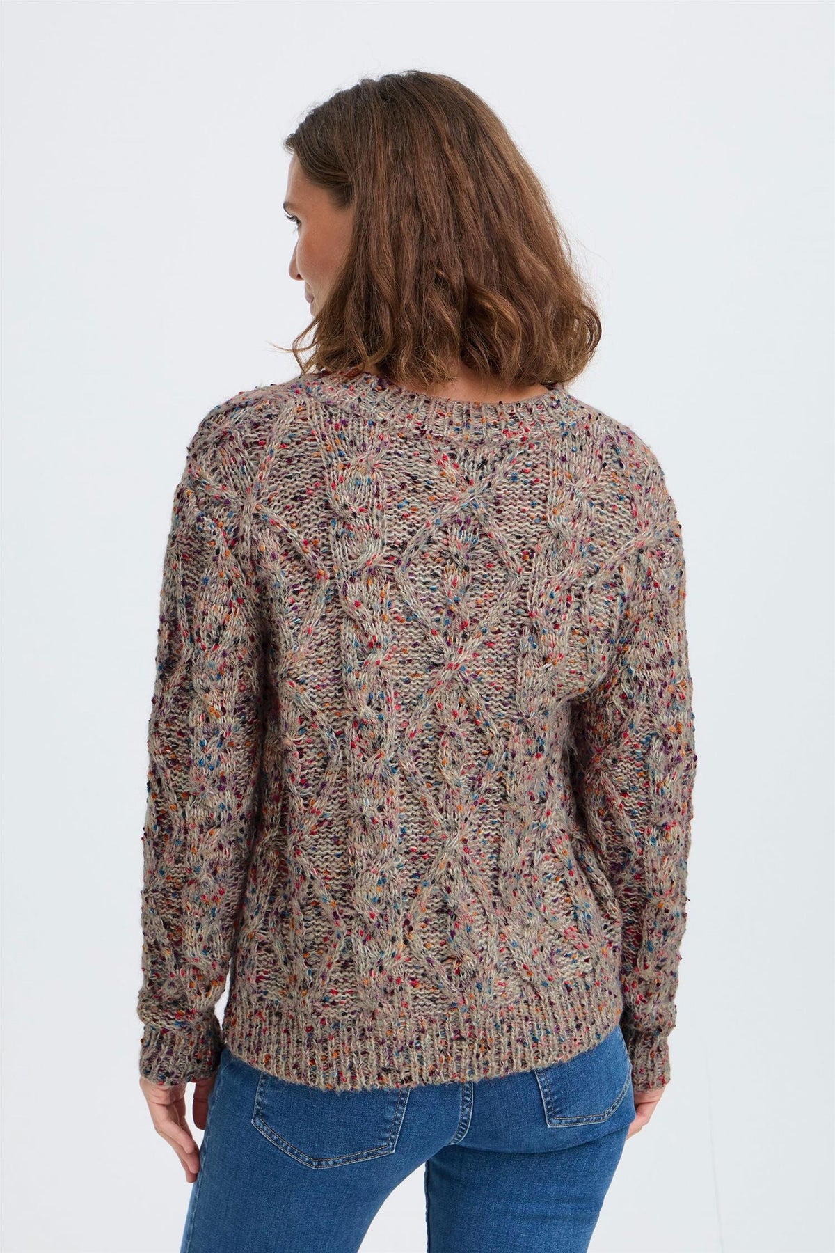 Pzelin Multicolour Pullover Brun