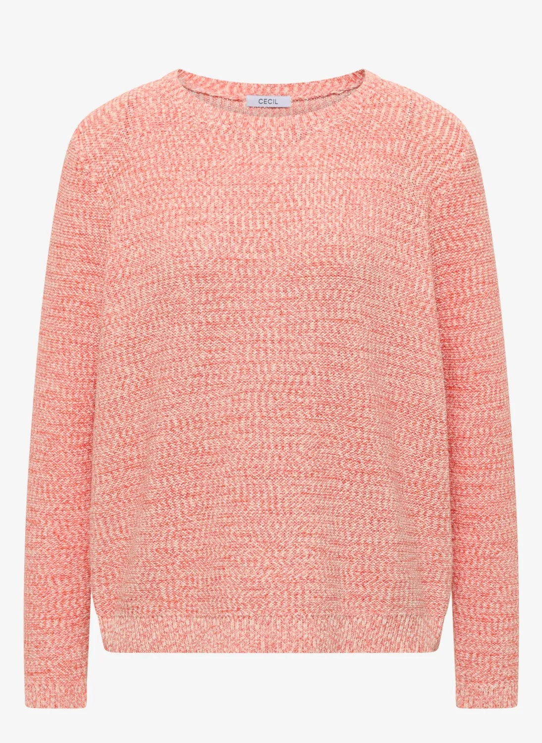 TOS Space-dye tape sweater Rød