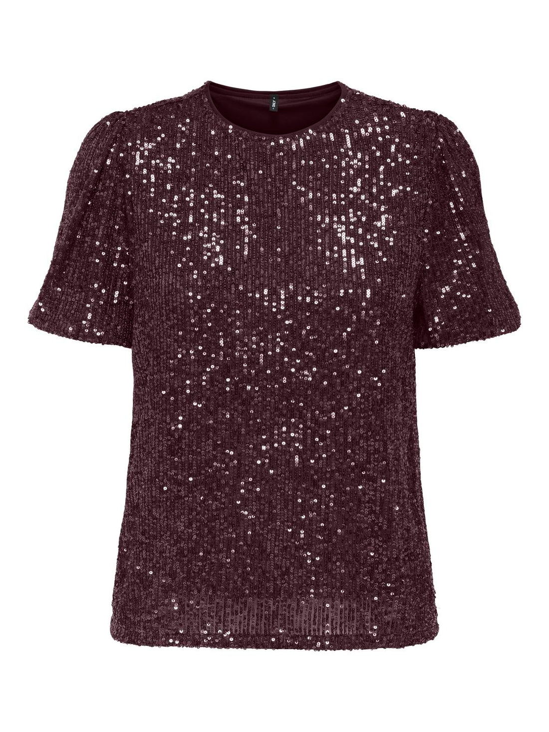 Onlana S/s Loose Sequins Top Jrs Rød