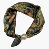 SCARF SMALL PAISLEY&PEARL Grønn